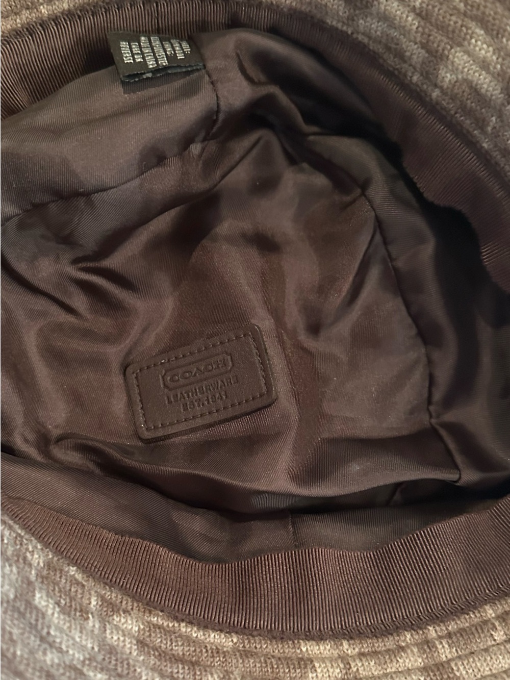 Coach Brown Signature Bucket Hat View 3